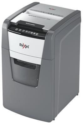 Rexel Optimum AutoFeed+ 150X Papierversnipperaar Micro cut 4 x 28 mm 44 l Aantal bladen (max.): 150 vellen Ook geschikt voor Paperclips, Nietjes, Creditcards Rexel Optimum AutoFeed+ 150X Papierversnipperaar Micro cut 4 x 28 mm 44 l Aantal bladen (max.): 150 vellen Ook geschikt voor Paperclips, Nietjes, Creditcards