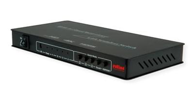 ROLINE HDMI 4x1 QUAD Multi-Viewer Switch, naadloos schakelen