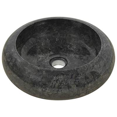 VidaXL Gootsteen 40x12 cm marmer zwart