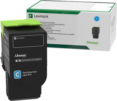 Lexmark Tonercassette (recycling) C2425 C2535 MC2425 MC2535 MC2640 Origineel Cyaan 3500 bladzijden C242XC0 - thumbnail