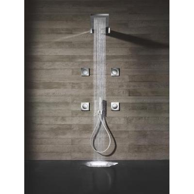 Hotbath Mate Hoofddouche - rechthoek - 16,5x53,7cm - waterval - cascade - Geborsteld gunmetal PVD M193BGP Hotbath Mate Hoofddouche - rechthoek - 16,5x53,7cm - waterval - cascade - Geborsteld gunmetal PVD M193BGP