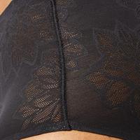 Fit Smart Maxi Slip Zwart - Vrouwen taille onderbroek - Kanten slip - S | Dames slip - Onderbroek - Ondergoed - S - Onderbroek - Ondergoed - thumbnail