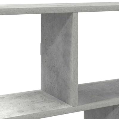 Wandschap kubus 12 vakken bewerkt hout betongrijs - thumbnail