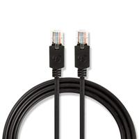NEDIS - Cat 5e kabel - UTP - RJ45 stekker - 15 m - rond - LSZH - antraciet - thumbnail