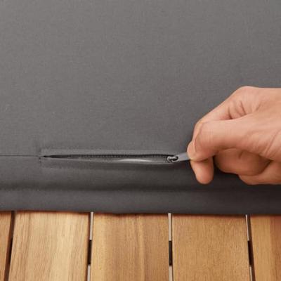13-delige Tuinset met kussens poly rattan grijs - thumbnail