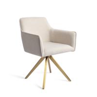 Jesper Home Eetkamerstoel 'Hofu' Turn Gold, Draaibaar, kleur Enoki - thumbnail