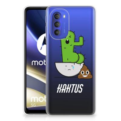 Motorola Moto G51 5G Telefoonhoesje met Naam Cactus Poo Motorola Moto G51 5G Telefoonhoesje met Naam Cactus Poo