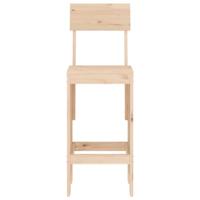 Barkrukken 2 st 40x48,5x115,5 cm massief grenenhout - thumbnail