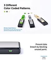 Smartkeeper UL04P1GN Mini-USB-B-poortslot Set van 10 stuks Groen Zonder sleutel - thumbnail