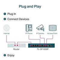 TP-Link TL-SF1009P Switch TL-SF1009P - thumbnail