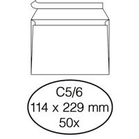 50 Witte zelfklevende enveloppen C5/6 114 x 229 mm - thumbnail