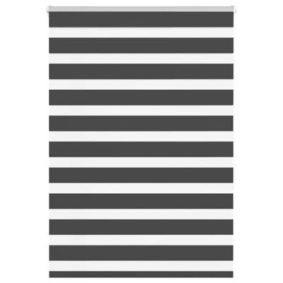 VidaXL Zebra rolgordijn 110x150 cm stofbreedte 105,9 cm zwart VidaXL Zebra rolgordijn 110x150 cm stofbreedte 105,9 cm zwart