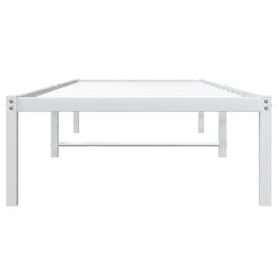 Bedframe metaal wit 75 x 190 cm