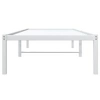 Bedframe metaal wit 75 x 190 cm - thumbnail