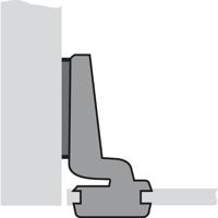 Glasdeurscharnier Intermat 9904 TU12 inl 95gr. - thumbnail