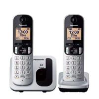 Panasonic KX-TGC212 DECT-telefoon metallic beller-identificatie - thumbnail