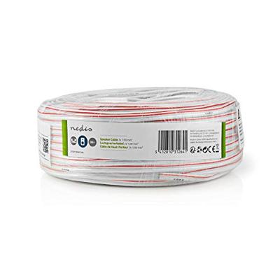 Nedis Speaker-Kabel | 2x 1.5 mm² | CCA | 100 m | Wit | 1 stuks - CAGW1500WT1000 CAGW1500WT1000 - thumbnail
