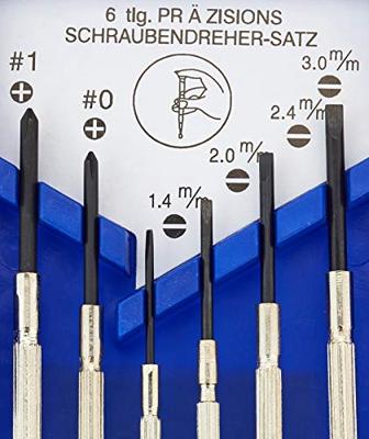 Brüder Mannesmann Schroevendraaierset horloge 6 dlg (Hobby) - 1134-6