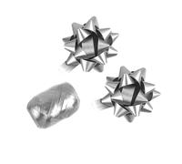 Polyband combi set zilver 1 ei 2 rozetten | 25 stuks - thumbnail