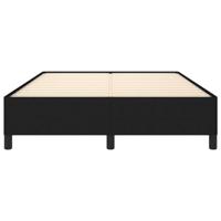 Bedframe zonder matras stof zwart 140x190 cm - thumbnail