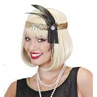 Hoofdband 20&apos;s pailletten goud - thumbnail