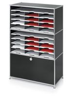 Vakkenset Styrodoc A4 9 vaks zwart/grijs - thumbnail