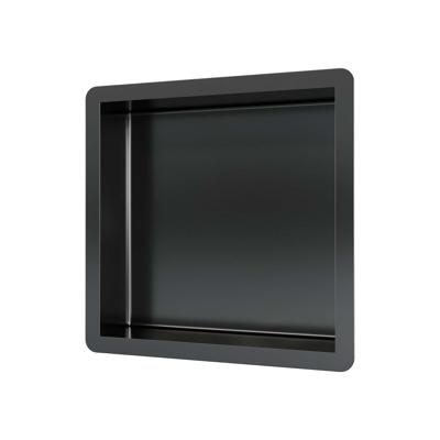 Inbouwnis Brauer Gunmetal Edition 30x30 cm Geborsteld Gunmetal PVD Inbouwnis Brauer Gunmetal Edition 30x30 cm Geborsteld Gunmetal PVD
