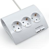 Stopcontactenstrip 5 Tomas met Interruptor Ewent EW3935 Bluetooth (1,5 m) - thumbnail