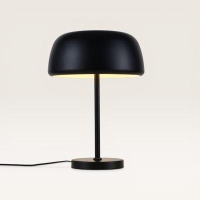 Tafellamp Voryn nero s - Zwarte paddenstoel lamp van metaal voor binnen - Zonder lichtbron