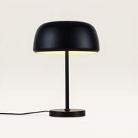 Tafellamp Voryn nero s - Zwarte paddenstoel lamp van metaal voor binnen - Zonder lichtbron - thumbnail