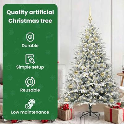 VidaXL Artificial pre-lit kerstboom met ballenset groen 150 cm VidaXL Artificial pre-lit kerstboom met ballenset groen 150 cm