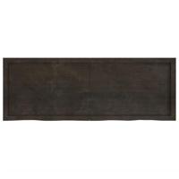 Tafelblad 140x50x(2-6)cm behandeld eikenhout donkerbruin - thumbnail