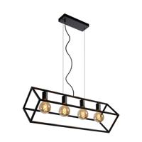 Lucide FABIAN - Hanglamp - 4xE27 - Zwart - thumbnail