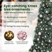 VidaXL Kunstmatige voorverlichte kerstboom met ballenset groen 150 cm - thumbnail