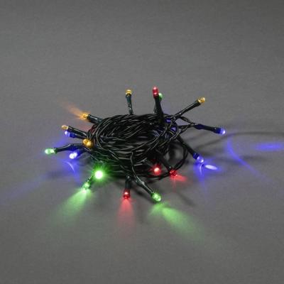 Konstsmide 1408-500 Lichtketting met batterijen Binnen werkt op batterijen Aantal lampen 20 LED Meerkleurig Verlichte lengte: 2.85 m Timer, Schakelaar Konstsmide 1408-500 Lichtketting met batterijen Binnen werkt op batterijen Aantal lampen 20 LED Meerkleurig Verlichte lengte: 2.85 m Timer, Schakelaar