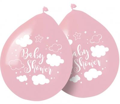 Babyshower Ballonnen Roze Meisje - 8 Stuks