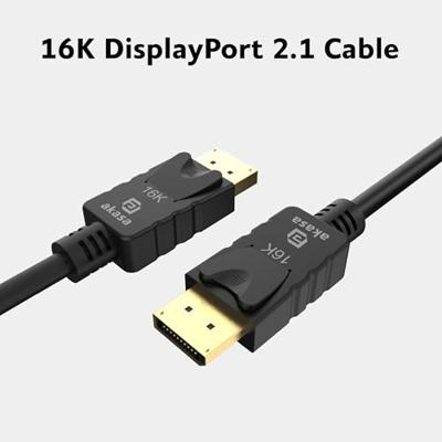Akasa AK-CBDP27-20BK DisplayPort kabel 2 m Zwart
