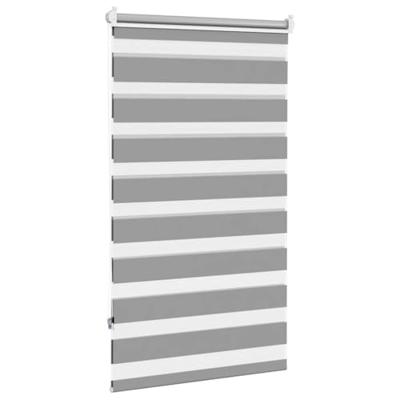 VidaXL Duo rolgordijn 70x120cm grijs