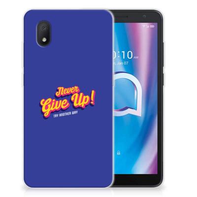 Alcatel 1B (2020) | Siliconen hoesje | met naam Never Give Up