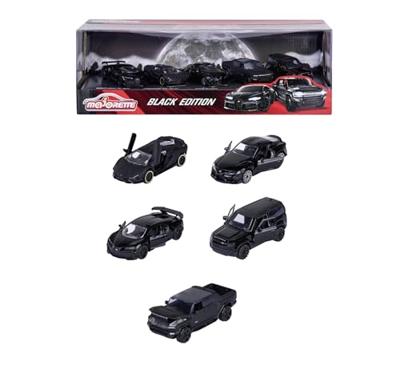 Majorette Black Edition Die-cast Voertuigen, 5dlg. - thumbnail