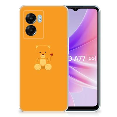 OPPO A77 | A57 5G Telefoonhoesje met Naam Baby Beer OPPO A77 | A57 5G Telefoonhoesje met Naam Baby Beer