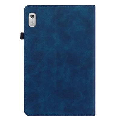 Lunso - Lenovo Tab M9 (9 inch) - Luxe Bookcase hoes - Donkerblauw