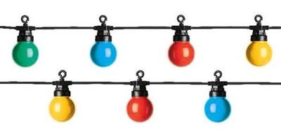 Led globeverl.l950cm-20l zwart/mlt Decoris - Decoris Led globeverl.l950cm-20l zwart/mlt Decoris - Decoris