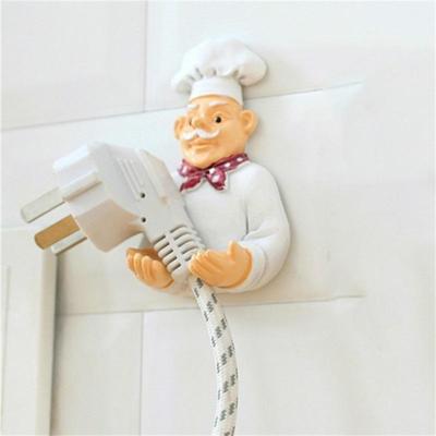 Creatieve keuken plug organisator Sundry sleutel hanger haak keuken accessoires decoratie specificatie: hand-held