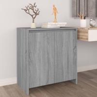 Dressoir 70x41x75 cm bewerkt hout grijs sonoma eikenkleurig - thumbnail