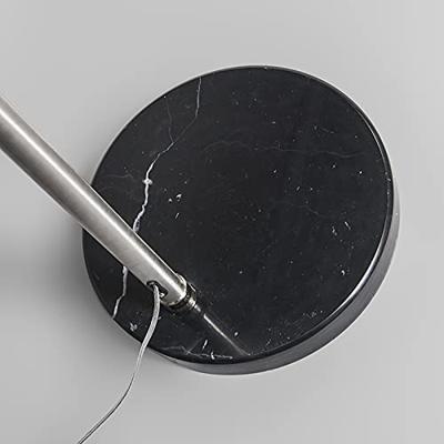 QAZQA Booglamp staal stoffen kap zwart 50 cm - XXL