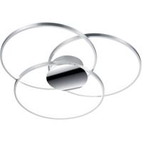 LED Plafondlamp - Plafondverlichting - Trion Sidon - 40W - Warm Wit 3000K - Dimbaar - Rond - Mat Grijs - Aluminium - thumbnail