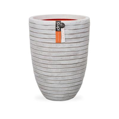 Capi bloempot nature row elegant laag 36x47 cm ivoorkleurig krwi782