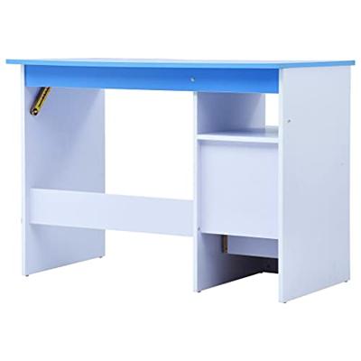 Kindertekentafel/-bureau kantelbaar blauw en wit - thumbnail