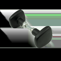 AMI Knopkruk 165/75 Deurdikte 38/42 Zwart 9005 Str - 739080 - thumbnail